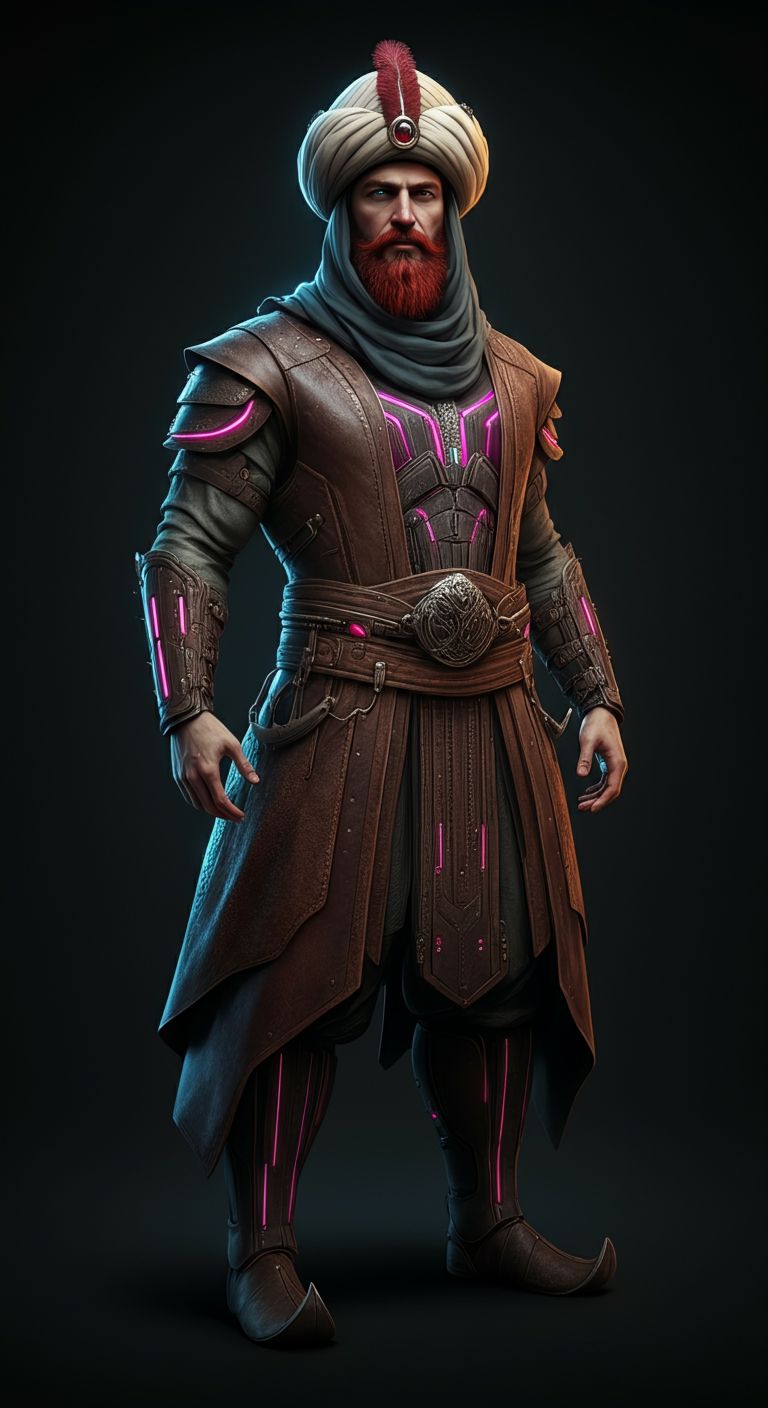 Ottoman Futuristic Character Referance